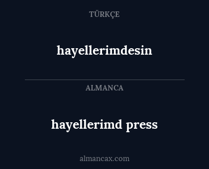 hayellerimd press - hayellerimdesin