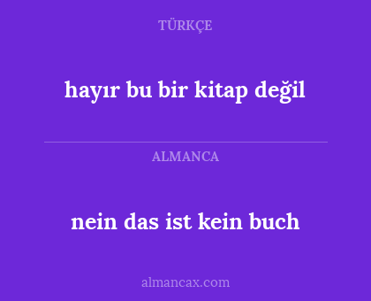 hayır bu bir kitap değil - nein das ist kein buch