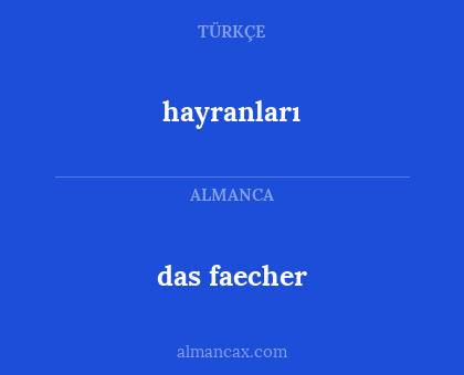 das faecher - hayranları