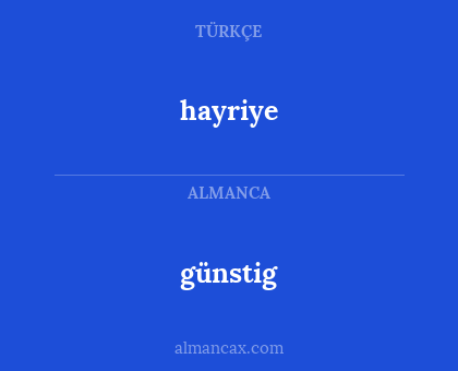 hayriye - günstig