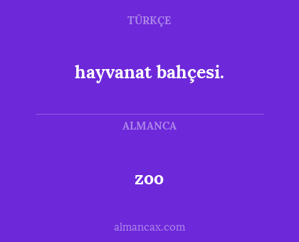 hayvanat bahçesi. - zoo