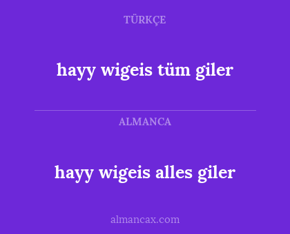 hayy wigeis tüm giler - hayy wigeis alles giler
