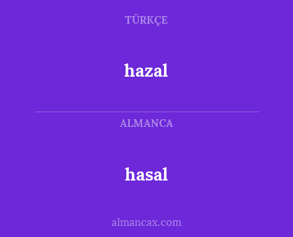 hasal - hazal