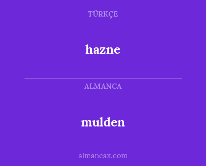 hazne - mulden