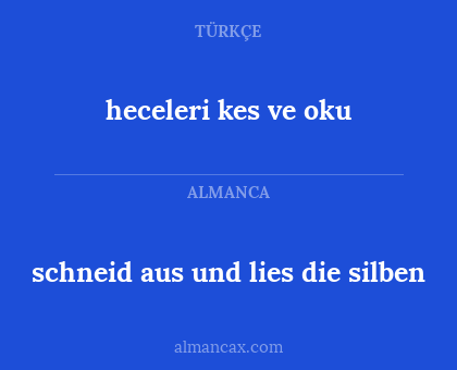 heceleri kes ve oku - schneid aus und lies die silben