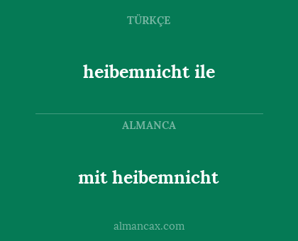 mit heibemnicht - heibemnicht ile