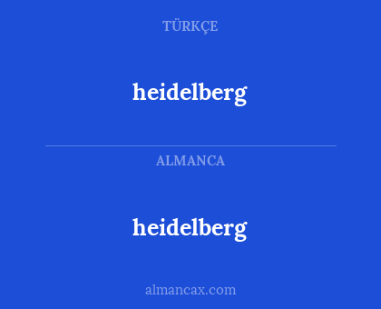 heidelberg - heidelberg