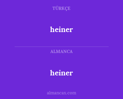 heiner - heiner