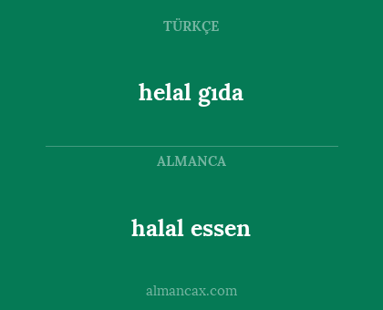 halal essen - helal gıda