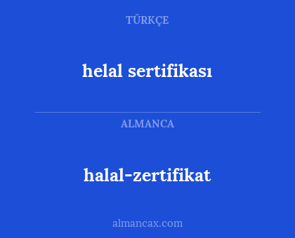 helal sertifikası - halal-zertifikat