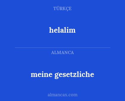 helalim - meine gesetzliche