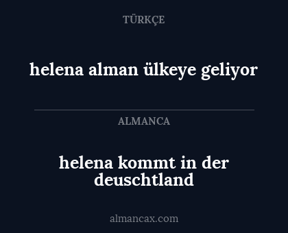 helena alman ülkeye geliyor - helena kommt in der deuschtland