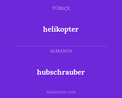 hubschrauber - helikopter