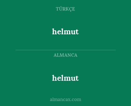 helmut - helmut