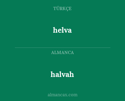 halvah - helva
