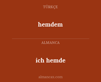 hemdem - ich hemde