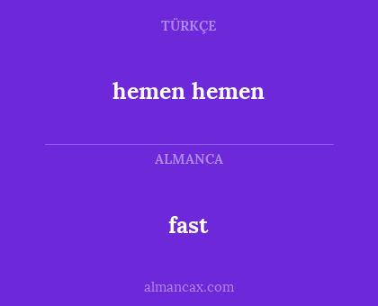 fast - hemen hemen