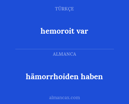hemoroit var - hämorrhoiden haben