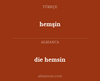 die hemsin - hemşin