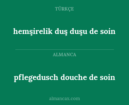 hemşirelik duş duşu de soin - pflegedusch douche de soin
