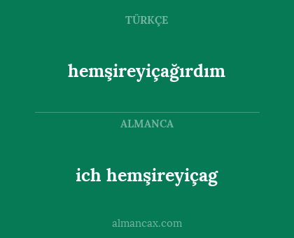 hemşireyiçağırdım - ich hemşireyiçag