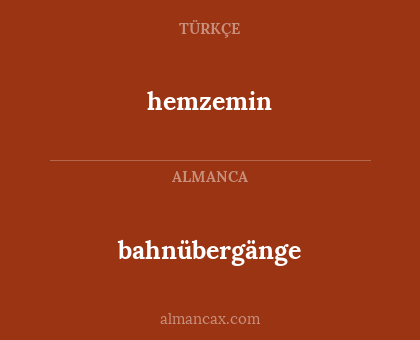 bahnübergänge - hemzemin