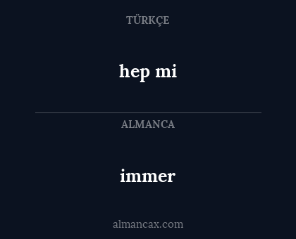 hep mi - immer