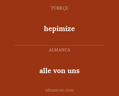 alle von uns - hepimize