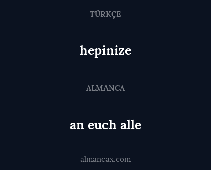hepinize - an euch alle