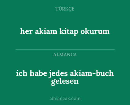 ich habe jedes akiam-buch gelesen - her akiam kitap okurum