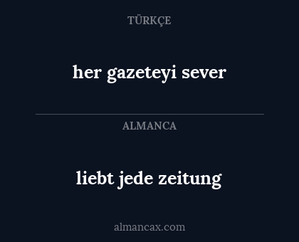 her gazeteyi sever - liebt jede zeitung