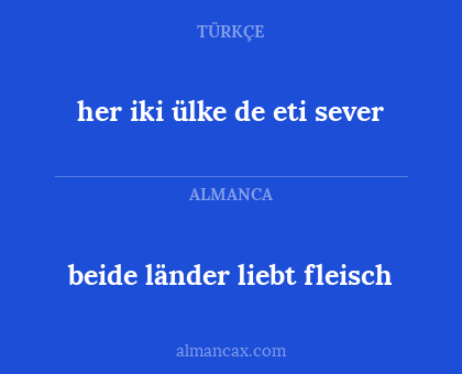 her iki ülke de eti sever - beide länder liebt fleisch