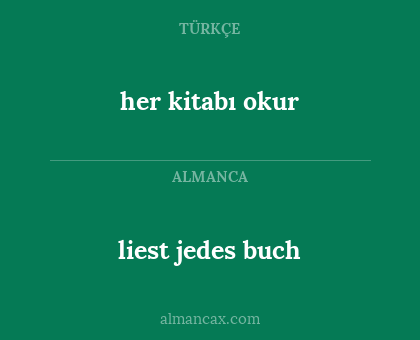 liest jedes buch - her kitabı okur