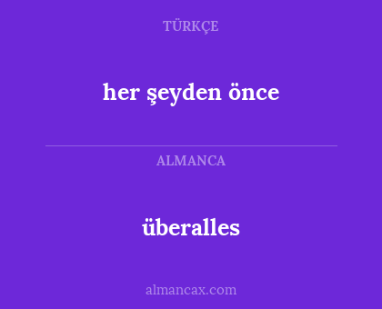 überalles - her şeyden önce
