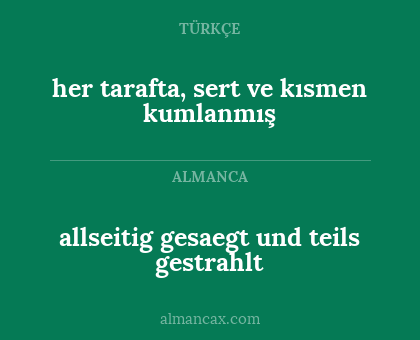 her tarafta, sert ve kısmen kumlanmış - allseitig gesaegt und teils gestrahlt