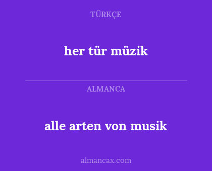 her tür müzik - alle arten von musik