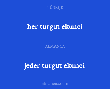 her turgut ekunci - jeder turgut ekunci