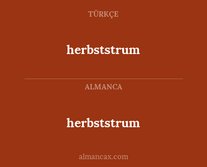 herbststrum - herbststrum