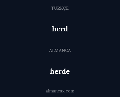 herd - herde