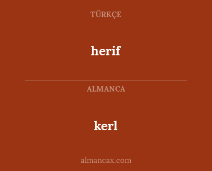 herif - kerl