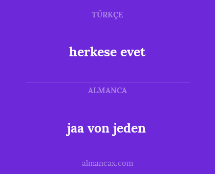 herkese evet - jaa von jeden