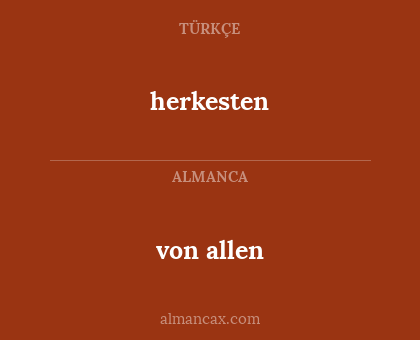 herkesten - von allen
