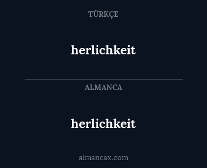 herlichkeit - herlichkeit