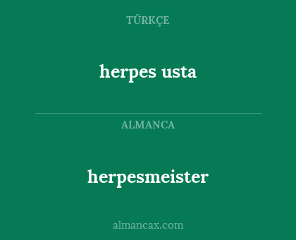 herpes usta - herpesmeister
