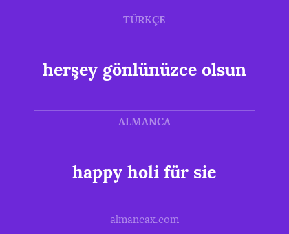 happy holi für sie - herşey gönlünüzce olsun