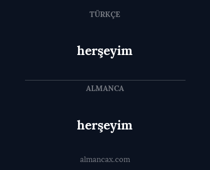 herşeyim - herşeyim