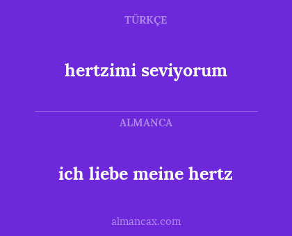 hertzimi seviyorum - ich liebe meine hertz