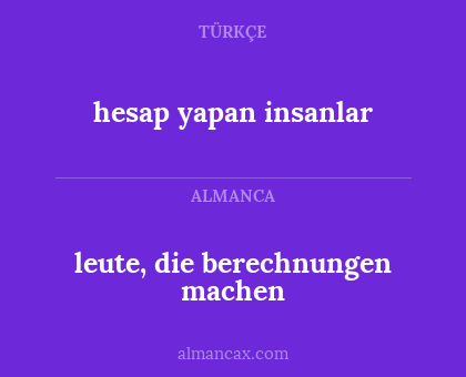 hesap yapan insanlar - leute, die berechnungen machen
