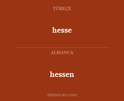 hessen - hesse
