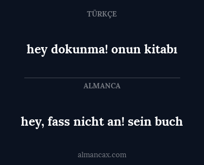 hey, fass nicht an! sein buch - hey dokunma! onun kitabı